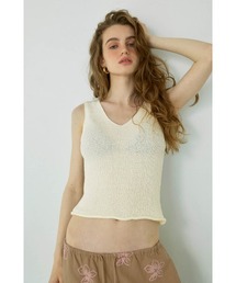ALEXIA STAM | V Neck Summer Knit Top/Vネックサマーニット(ニット/セーター)