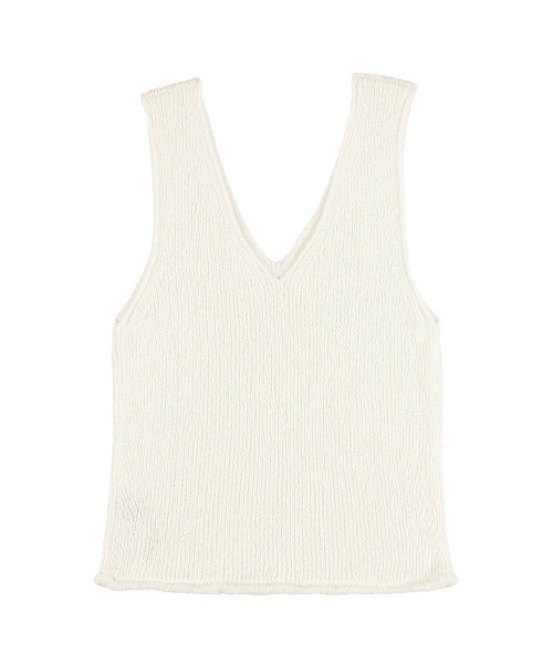 ALEXIA STAM（アリシアスタン）の「V Neck Summer Knit Top/Vネックサマーニット（ニット/セーター・レディース・ホワイト/ブラウン/ピンク・M/S）」の17枚目の写真