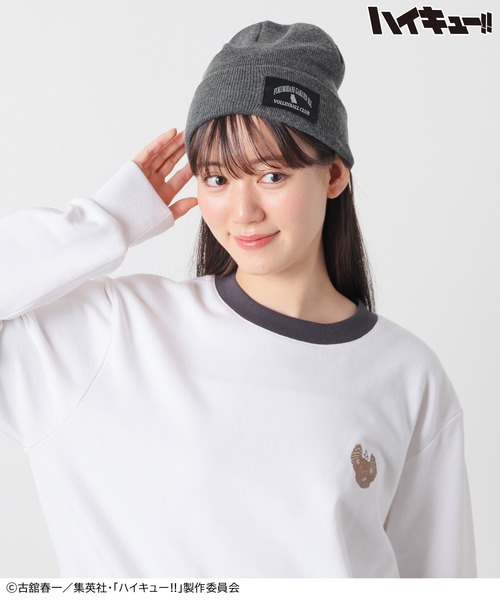 Honeys(ハニーズ)の「ハイキュー!! ニット帽(ニットキャップ/ビーニー・レディース・ネイビー系1/ブラック系1/レッド系1/グレー系1・FREE)」の6枚目の写真