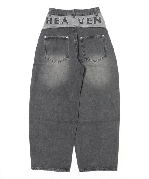 MEMECLE（メメクル）の「【 MEMECLE / メメクル 】HEAVENロゴ　ジーンズ（デニムパンツ・レディース・ブラック・SMALL/MEDIUM）」の4枚目の写真