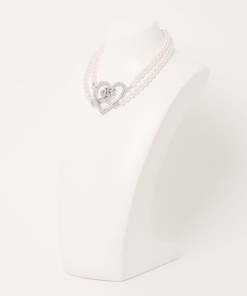 L.H.P（エルエイチピー）の「MOMENTEL/モーメンタル/Double Pearl 愛 Necklace（ネックレス・レディース・シルバー・F）」の2枚目の写真