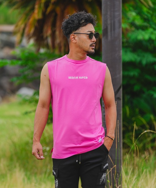 adamsJUGGLER(アダムスジャグラー)の「RTEG S.Cノースリーブ(タンクトップ・メンズ・ターコイズブルー/ピンク/オレンジ・M/L/XL)」の16枚目の写真
