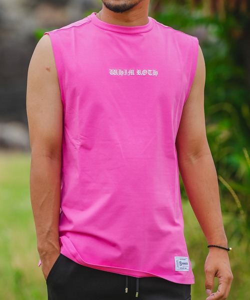 adamsJUGGLER(アダムスジャグラー)の「RTEG S.Cノースリーブ(タンクトップ・メンズ・ターコイズブルー/ピンク/オレンジ・M/L/XL)」の18枚目の写真