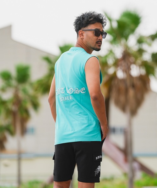 adamsJUGGLER(アダムスジャグラー)の「RTEG S.Cノースリーブ(タンクトップ・メンズ・ターコイズブルー/ピンク/オレンジ・M/L/XL)」の12枚目の写真