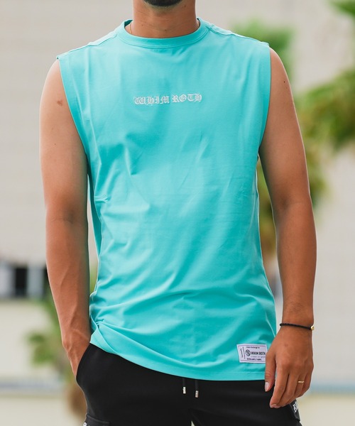 adamsJUGGLER(アダムスジャグラー)の「RTEG S.Cノースリーブ(タンクトップ・メンズ・ターコイズブルー/ピンク/オレンジ・M/L/XL)」の13枚目の写真