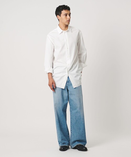 LOEFF(ロエフ)の「<LOEFF>コットン ブロード レギュラーカラー シャツ MENS(シャツ/ブラウス・メンズ・ホワイト/ブラウン系/ライトブルー・2/1)」の5枚目の写真