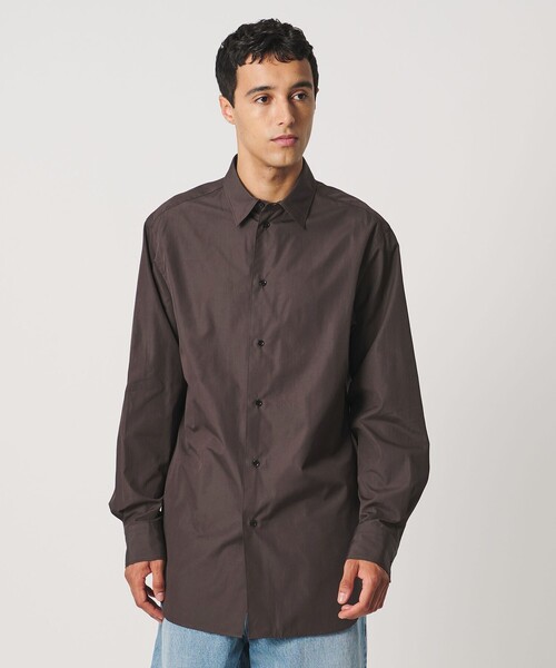 LOEFF(ロエフ)の「<LOEFF>コットン ブロード レギュラーカラー シャツ MENS(シャツ/ブラウス・メンズ・ホワイト/ブラウン系/ライトブルー・2/1)」の7枚目の写真