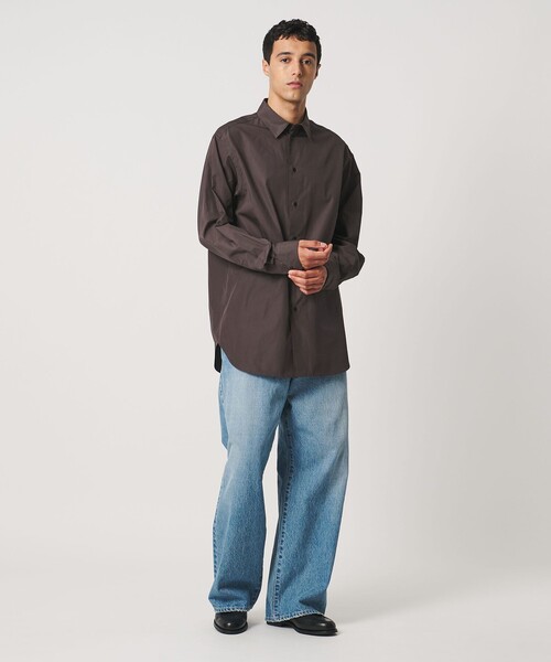 LOEFF(ロエフ)の「<LOEFF>コットン ブロード レギュラーカラー シャツ MENS(シャツ/ブラウス・メンズ・ホワイト/ブラウン系/ライトブルー・2/1)」の8枚目の写真