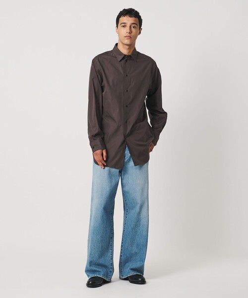 LOEFF(ロエフ)の「<LOEFF>コットン ブロード レギュラーカラー シャツ MENS(シャツ/ブラウス・メンズ・ホワイト/ブラウン系/ライトブルー・2/1)」の9枚目の写真