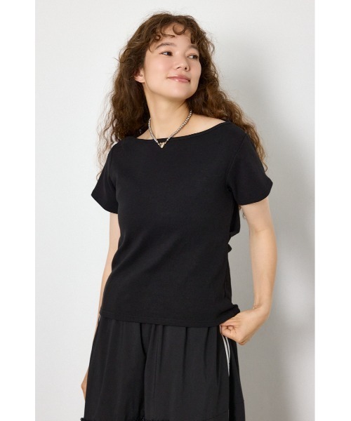 RODEO CROWNS WIDE BOWL(ロデオクラウンズワイドボウル)の「マルチWAYドレープTシャツ(Tシャツ/カットソー・レディース・オフホワイト/ブラック/グリーン系その他/ブラウン・FREE)」の18枚目の写真