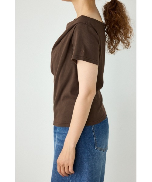 RODEO CROWNS WIDE BOWL(ロデオクラウンズワイドボウル)の「マルチWAYドレープTシャツ(Tシャツ/カットソー・レディース・オフホワイト/ブラック/グリーン系その他/ブラウン・FREE)」の7枚目の写真