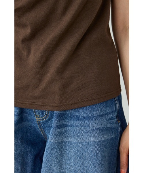 RODEO CROWNS WIDE BOWL(ロデオクラウンズワイドボウル)の「マルチWAYドレープTシャツ(Tシャツ/カットソー・レディース・オフホワイト/ブラック/グリーン系その他/ブラウン・FREE)」の12枚目の写真