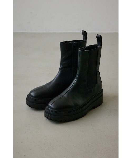 AZUL by moussy(アズールバイマウジー)の「【+6cmUP!】トラックソールサイドゴアブーツ 靴 秋服 冬服 シューズ(ブーツ・レディース・ブラック・LL/SMALL/MEDIUM/LARGE)」の11枚目の写真