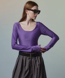 Open-Neck Bodysuit/オープンネックボディスーツ