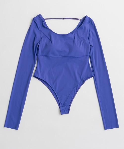 MAISON SPECIAL(メゾンスペシャル)の「Open-Neck Bodysuit/オープンネックボディスーツ(Tシャツ/カットソー・レディース・ブラック/ブラウン/パープル・FREE)」の15枚目の写真