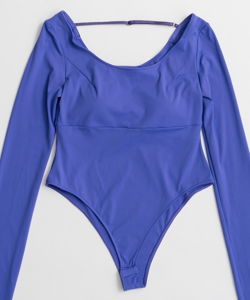 MAISON SPECIAL(メゾンスペシャル)の「Open-Neck Bodysuit/オープンネックボディスーツ(Tシャツ/カットソー・レディース・ブラック/ブラウン/パープル・FREE)」の16枚目の写真