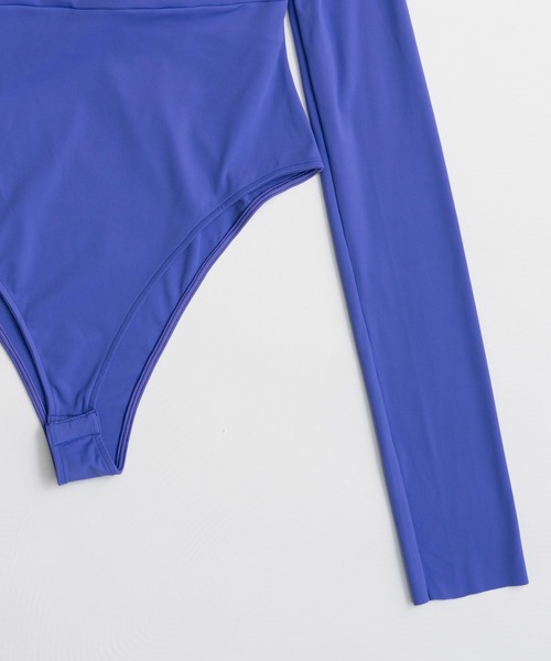 MAISON SPECIAL(メゾンスペシャル)の「Open-Neck Bodysuit/オープンネックボディスーツ(Tシャツ/カットソー・レディース・ブラック/ブラウン/パープル・FREE)」の17枚目の写真
