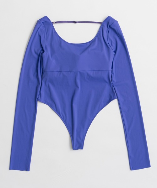 MAISON SPECIAL(メゾンスペシャル)の「Open-Neck Bodysuit/オープンネックボディスーツ(Tシャツ/カットソー・レディース・ブラック/ブラウン/パープル・FREE)」の20枚目の写真