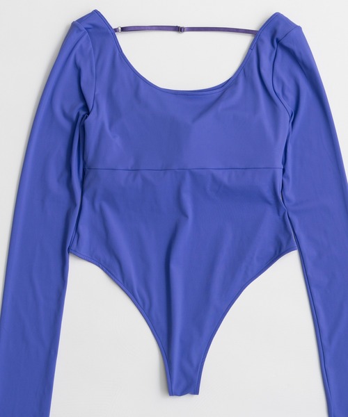 MAISON SPECIAL(メゾンスペシャル)の「Open-Neck Bodysuit/オープンネックボディスーツ(Tシャツ/カットソー・レディース・ブラック/ブラウン/パープル・FREE)」の21枚目の写真