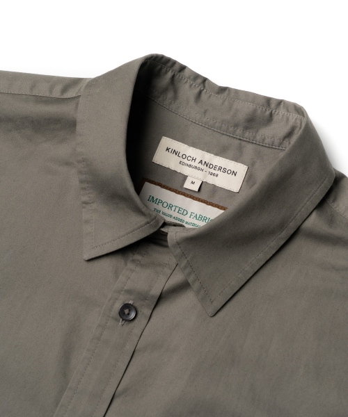 EDINBURGH CLUB（エディンバラクラブ）の「OVER FIT COTTON TWILL SHIRT [GREY]（シャツ/ブラウス・メンズ・グレー・SMALL/MEDIUM/LARGE/X-LARGE）」の3枚目の写真