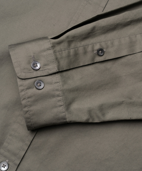 EDINBURGH CLUB（エディンバラクラブ）の「OVER FIT COTTON TWILL SHIRT [GREY]（シャツ/ブラウス・メンズ・グレー・SMALL/MEDIUM/LARGE/X-LARGE）」の5枚目の写真