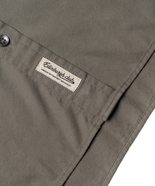 EDINBURGH CLUB（エディンバラクラブ）の「OVER FIT COTTON TWILL SHIRT [GREY]（シャツ/ブラウス・メンズ・グレー・SMALL/MEDIUM/LARGE/X-LARGE）」の6枚目の写真