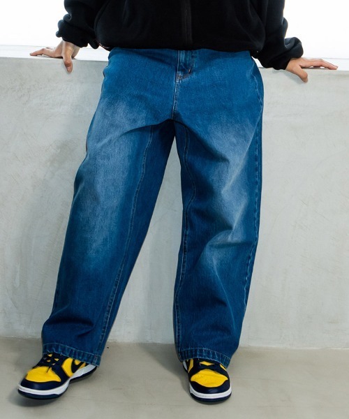 430(フォーサーティ)の「mp15283-DLS-S SLVG DENIM H-WASH デニムパンツ(26-089)(デニムパンツ・メンズ・インディゴブルー/ブラック・30/32/34/28)」の16枚目の写真