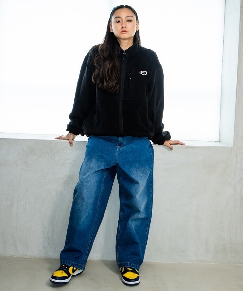 430(フォーサーティ)の「mp15283-DLS-S SLVG DENIM H-WASH デニムパンツ(26-089)(デニムパンツ・メンズ・インディゴブルー/ブラック・30/32/34/28)」の17枚目の写真