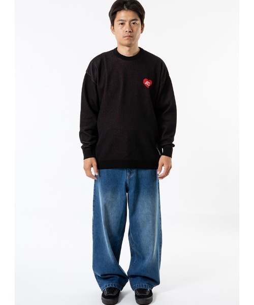 430(フォーサーティ)の「mp15283-DLS-S SLVG DENIM H-WASH デニムパンツ(26-089)(デニムパンツ・メンズ・インディゴブルー/ブラック・30/32/34/28)」の12枚目の写真