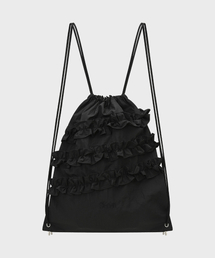 Ruffle String Bag Ver.2 (Black)