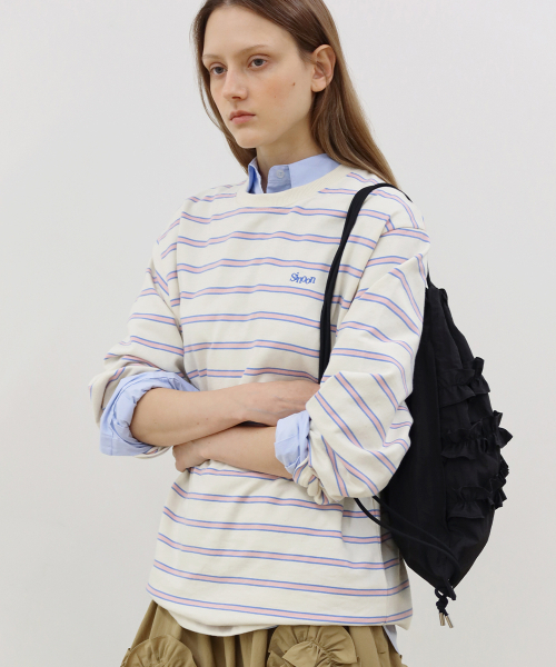 SINOON（シヌーン）の「Ruffle String Bag Ver.2 (Black)（ショルダーバッグ・レディース・ブラック・FREE）」の3枚目の写真