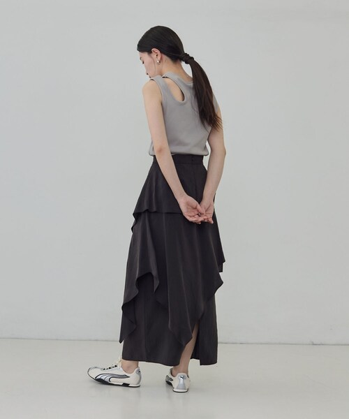 GALLEST(ギャレスト)の「ランダムフリルスカート(スカート・レディース・ブラウン系その他/ブラック・36/38)」の21枚目の写真