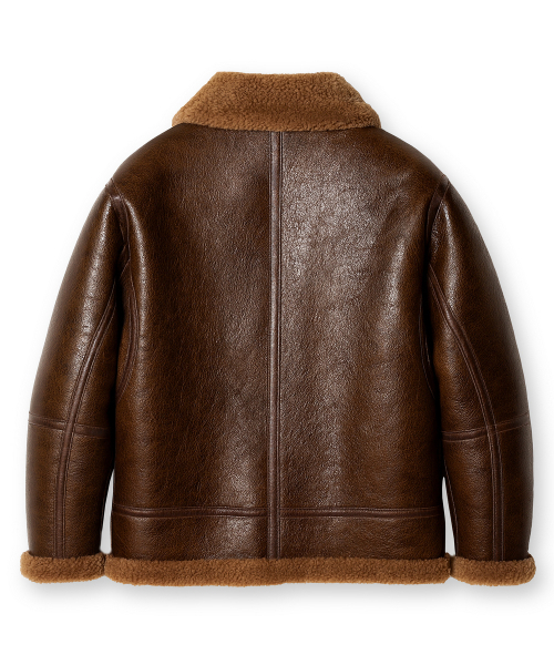 EDINBURGH CLUB（エディンバラクラブ）の「RAF Irvin flying jacket [BROWN]（ムートンコート・メンズ・ブラウン・MEDIUM/LARGE/X-LARGE）」の2枚目の写真