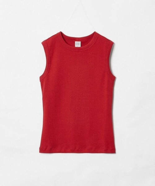allureville(アルアバイル)の「【FLORE FLORE(フローレフローレ)】ESME TANK(Tシャツ/カットソー・レディース・ホワイト/レッド・1)」の2枚目の写真