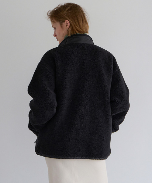 martinique(マルティニーク)の「【THE NORTH FACE/ザ・ノース・フェイス】Reversible Extreme Pile Fleece Jacket (UNISEX)(ブルゾン・レディース・ブラック/ライトベージュ・M/S)」の4枚目の写真