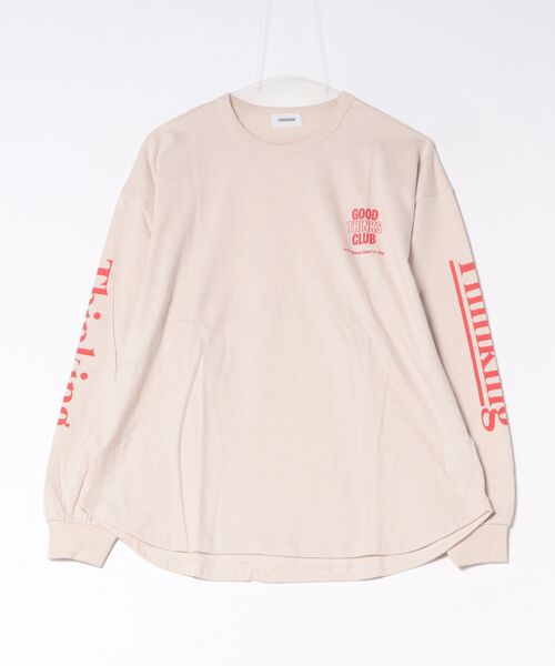 GENERATOR(ジェネレーター)の「ジェネレーター Thinking L/S Tシャツ(Tシャツ/カットソー・レディース・ベージュ系その他/ブラック/ホワイト・F)」の3枚目の写真