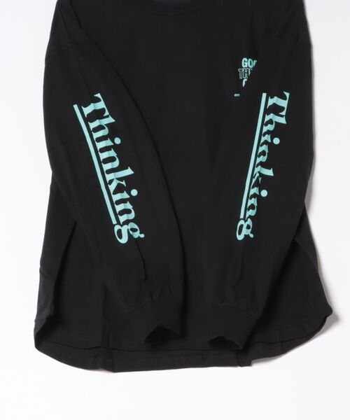 GENERATOR(ジェネレーター)の「ジェネレーター Thinking L/S Tシャツ(Tシャツ/カットソー・レディース・ベージュ系その他/ブラック/ホワイト・F)」の8枚目の写真