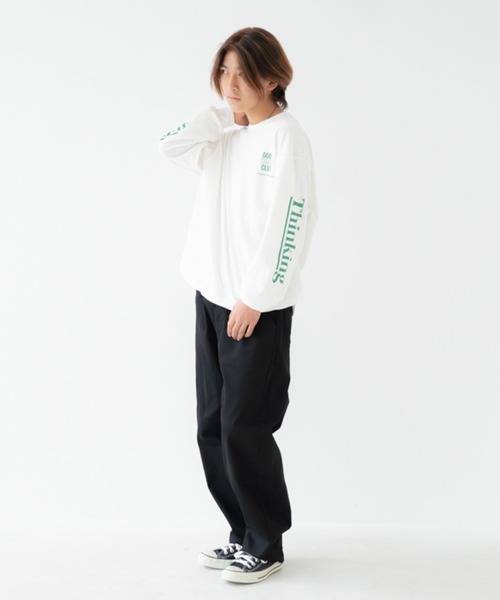 GENERATOR(ジェネレーター)の「ジェネレーター Thinking L/S Tシャツ(Tシャツ/カットソー・レディース・ベージュ系その他/ブラック/ホワイト・F)」の4枚目の写真