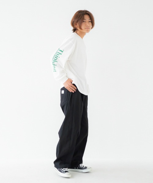 GENERATOR(ジェネレーター)の「ジェネレーター Thinking L/S Tシャツ(Tシャツ/カットソー・レディース・ベージュ系その他/ブラック/ホワイト・F)」の5枚目の写真