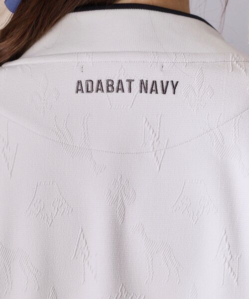 adabat(アダバット)の「【ADABAT NAVY】UVケア フルールドリスジャカードブルゾン(ブルゾン・レディース・ブラック系3/ホワイト系6・38/42/40)」の11枚目の写真