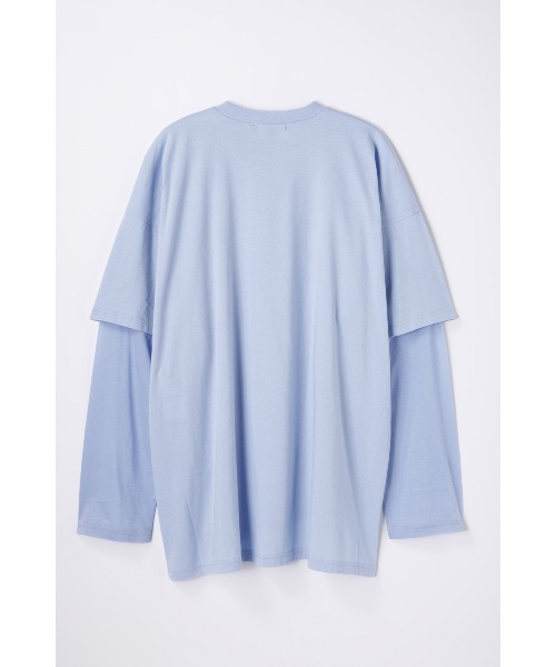 nagonstans(ナゴンスタンス)の「layered sheer long-sleeves t-shirt(Tシャツ/カットソー・レディース・ライトブルー・MEDIUM)」の6枚目の写真