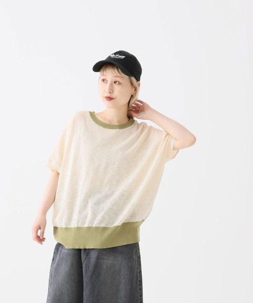 HEART MARKET(ハートマーケット)の「スラブニットドルマンプルオーバー(Tシャツ/カットソー・レディース・ナチュラル/ブラウン系/ネイビー/マスタード/ベージュ系/ブラック系・FREE)」の21枚目の写真