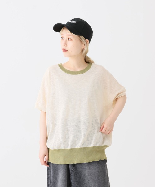 HEART MARKET(ハートマーケット)の「スラブニットドルマンプルオーバー(Tシャツ/カットソー・レディース・ナチュラル/ブラウン系/ネイビー/マスタード/ベージュ系/ブラック系・FREE)」の17枚目の写真