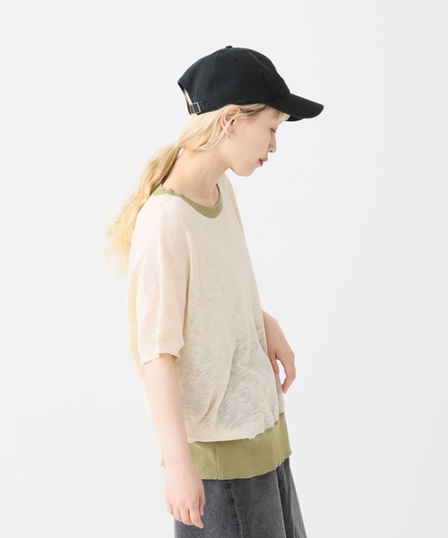 HEART MARKET(ハートマーケット)の「スラブニットドルマンプルオーバー(Tシャツ/カットソー・レディース・ナチュラル/ブラウン系/ネイビー/マスタード/ベージュ系/ブラック系・FREE)」の18枚目の写真