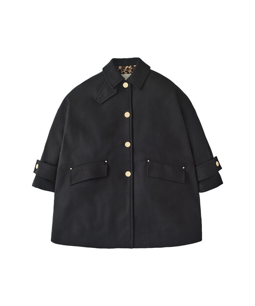 Mackintosh(マッキントッシュ)の「NEW HUMBIE LEO MB(ステンカラーコート・レディース・ブラック/ネイビー・4/6/8)」の1枚目の写真