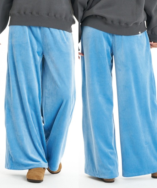 BILLABONG(ビラボン)の「BILLABONG ウィメンズ CUT VELOR WIDE LONG PANTS ロングパンツ 【2026年秋冬モデル】/ビラボンベロアロングパンツ(その他パンツ・レディース・ブルー系その他/ブラウン系その他/ブラック・MEDIUM)」の3枚目の写真