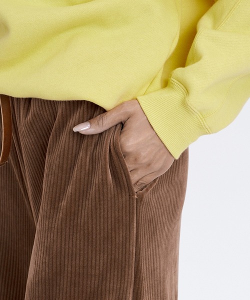 BILLABONG(ビラボン)の「BILLABONG ウィメンズ CUT VELOR WIDE LONG PANTS ロングパンツ 【2026年秋冬モデル】/ビラボンベロアロングパンツ(その他パンツ・レディース・ブルー系その他/ブラウン系その他/ブラック・MEDIUM)」の9枚目の写真