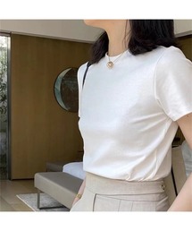 シンプル クロップドTシャツ
