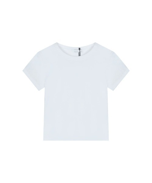Carpe Diem(カルペディエム)の「シンプル クロップドTシャツ(Tシャツ/カットソー・レディース・ホワイト/ブラック/ライトグレー・FREE)」の12枚目の写真