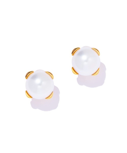 IRIS47(イリスフォーセブン)の「【IRIS 47】contour earring S/コントアー イヤリング S パール(イヤリング・レディース・ゴールド/シルバー・S)」の2枚目の写真